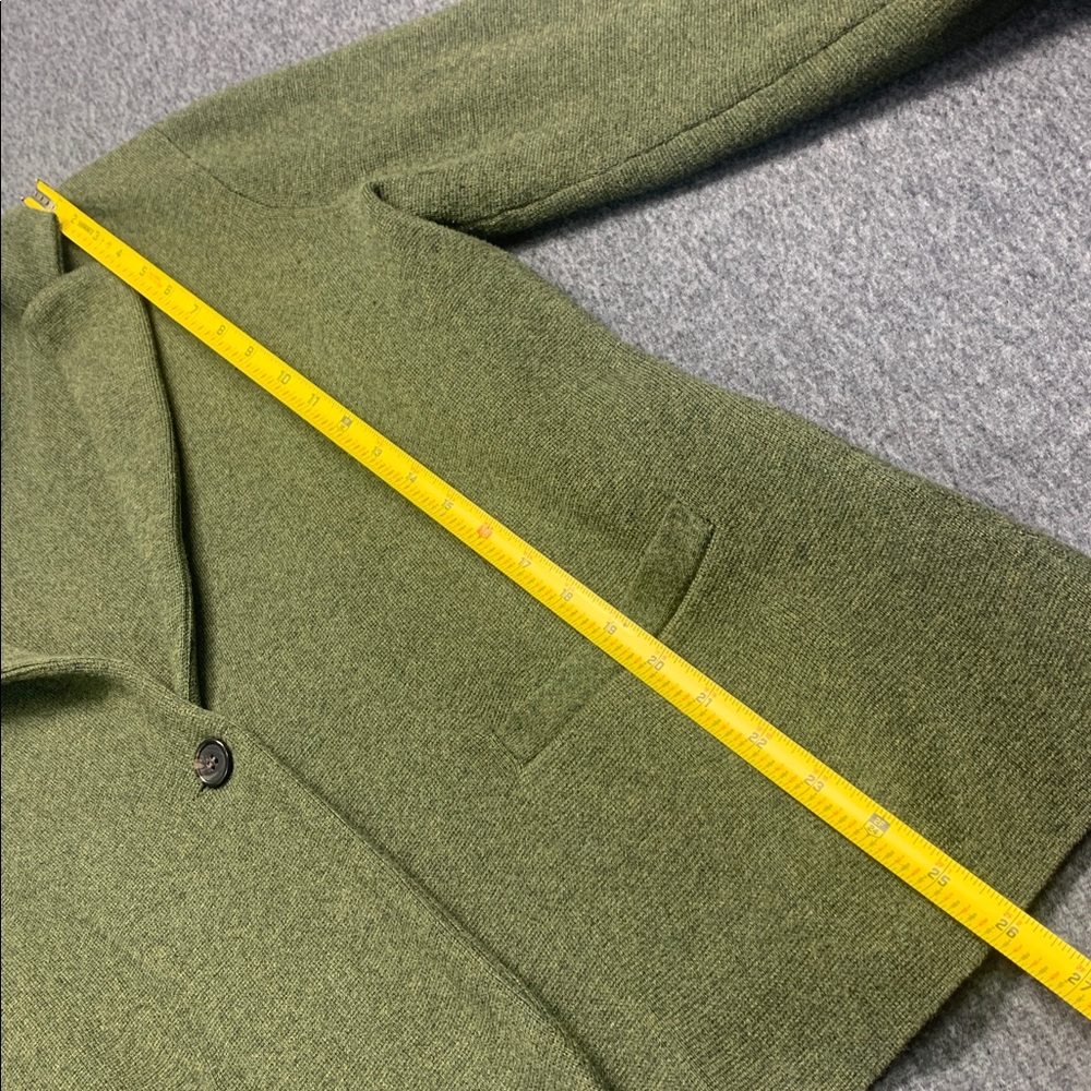 J. Crew Schoolboy Sweater Blazer Olive Green Single-Button Women's Size L - Picture 7 of 11